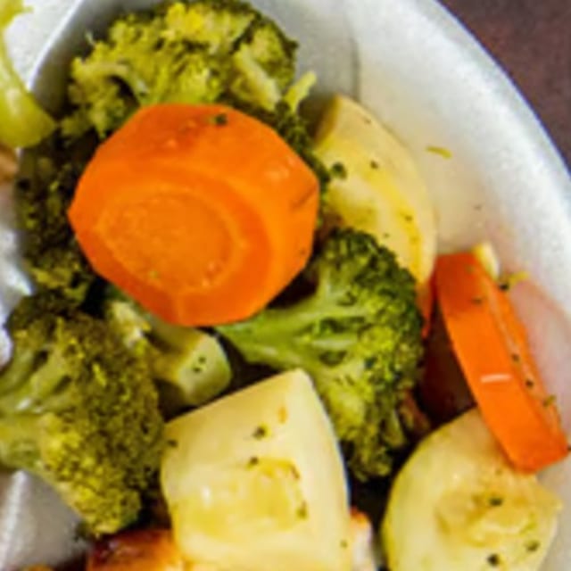 Steamed Vegetables.