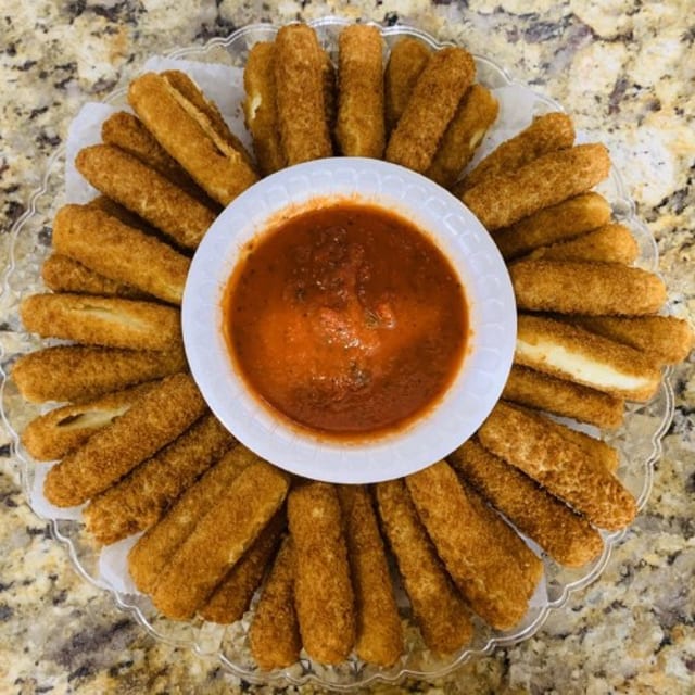 Fried Mozzarella Sticks.