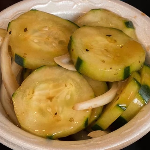 Seasoned Balsamic Cucumbers.