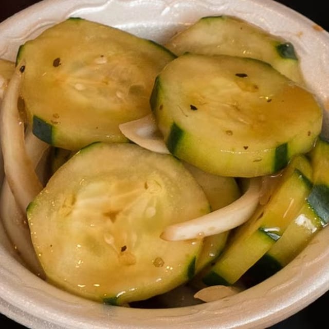 Balsamic Cucumbers.