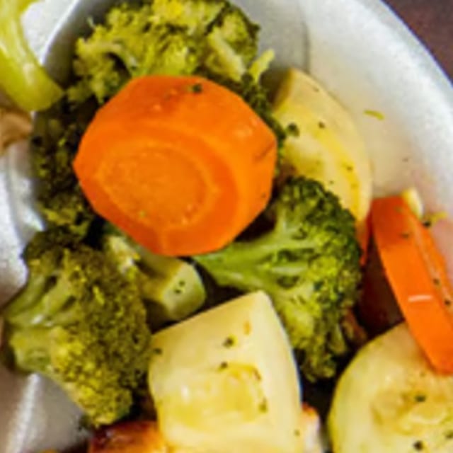 Steamed Vegetables.