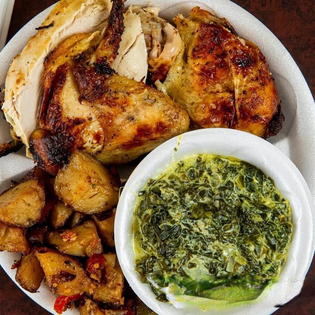 Half Chicken - All White (Chicken + 2 Sides).